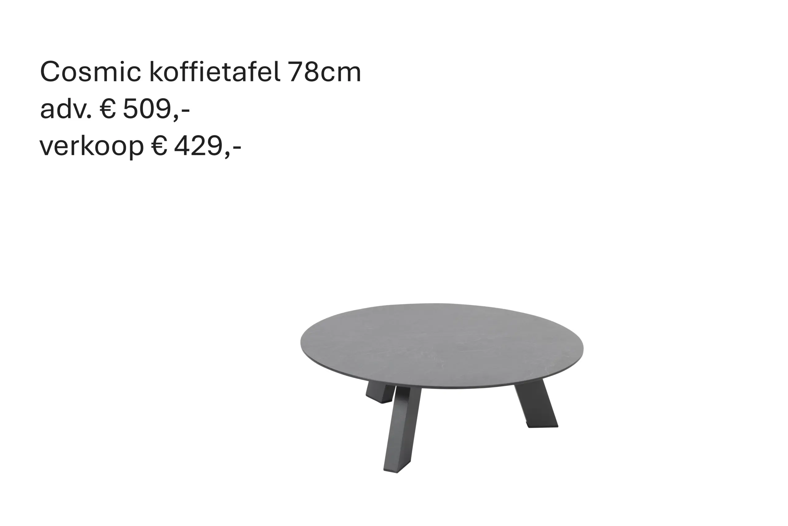19906 Cosmic Coffee Table Round Hpl Slate Anthracite 78x25 Cm 01