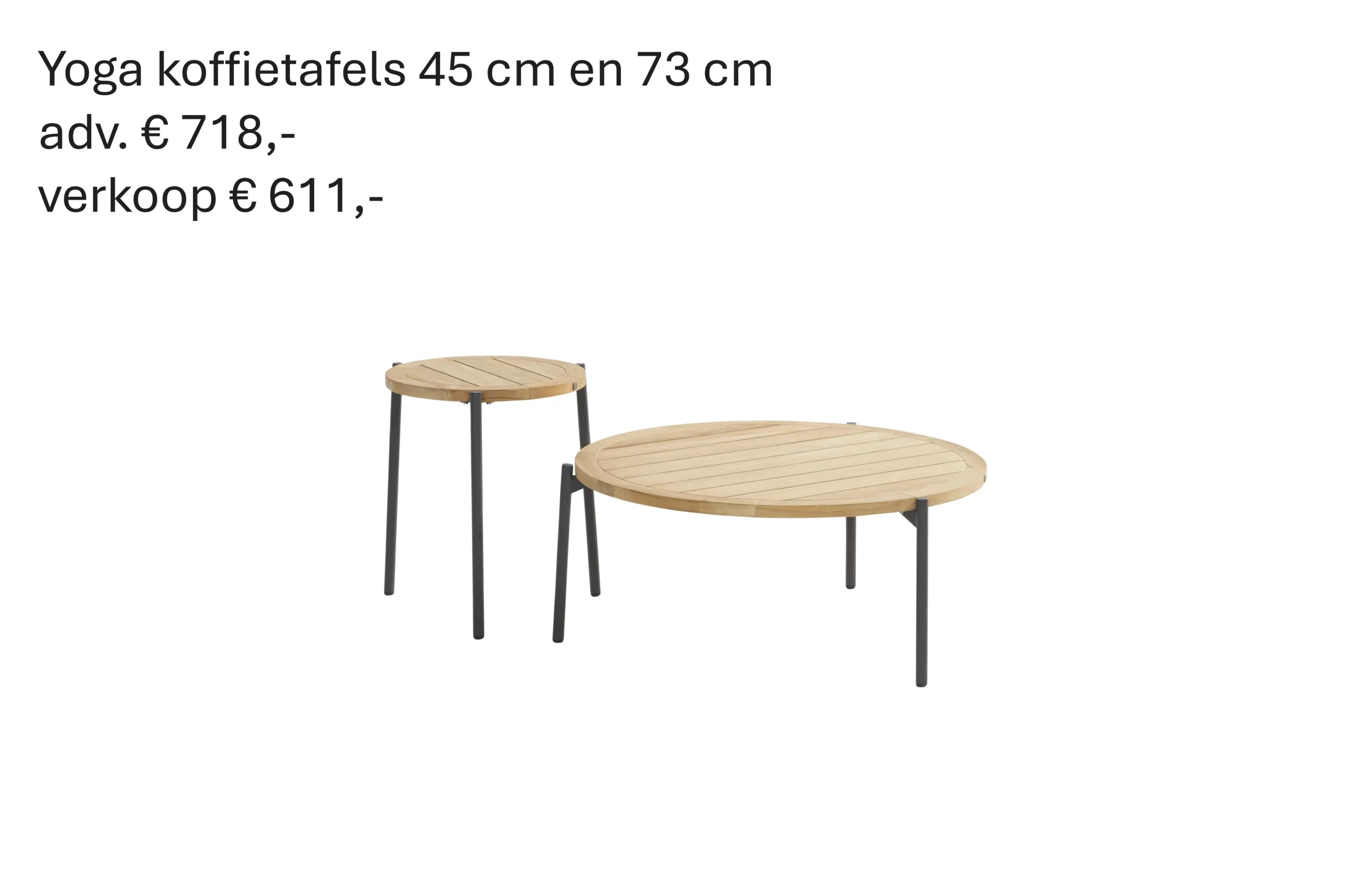 213855 213857 Yoga Coffeetables 90cm And 45cm